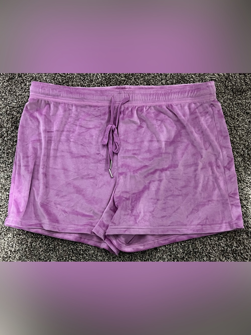 Juicy Couture Lavender Velour Lounge Shorts